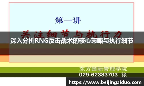 深入分析RNG反击战术的核心策略与执行细节